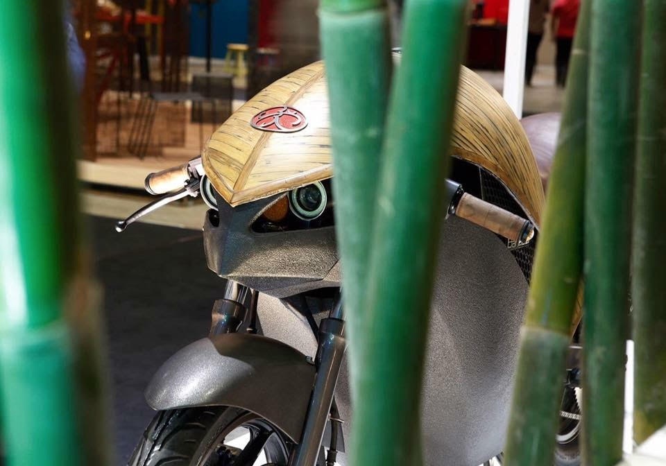 The Banatti vehicle seen through bamboo