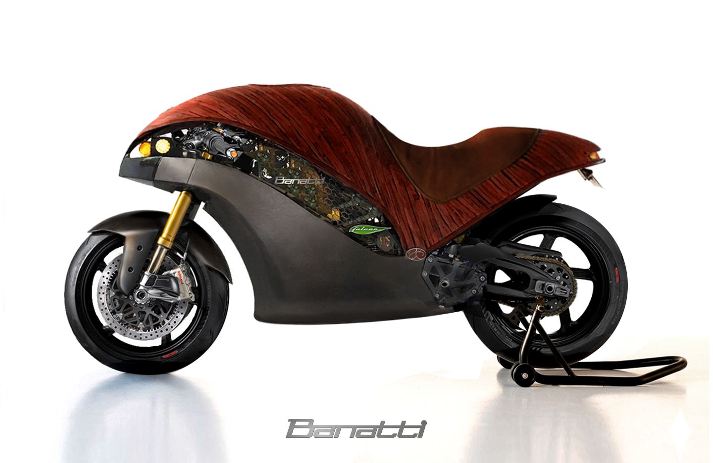 The Green Falcon in side view