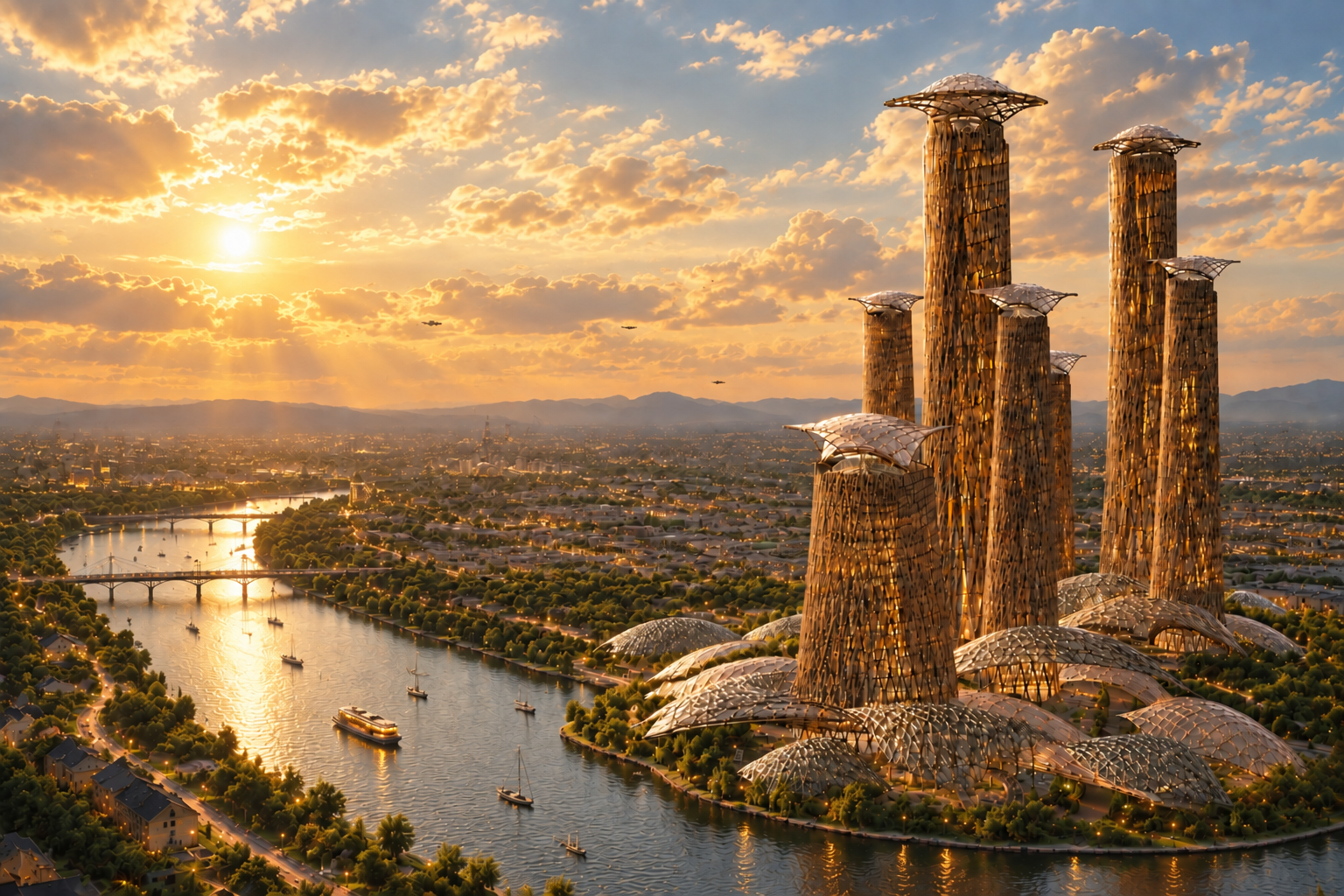 15B. Hugong river-city vision after the Helios craft has departed