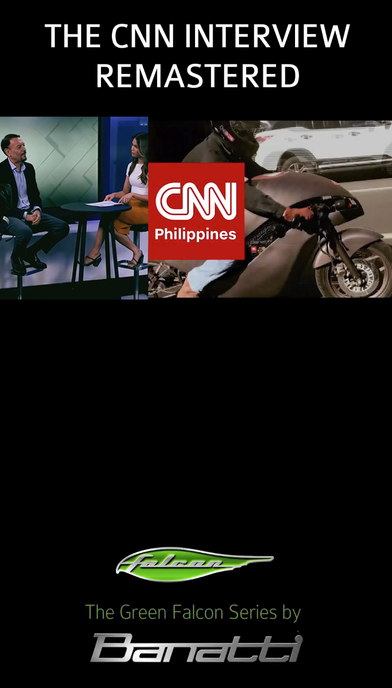 The CNN Interview Remastered with interview footage, a clear BANAT button space, and Green Falcon branding
